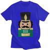 Custom Mens Christmas Nutcracker Cartoon Soldier Toy T Shirts Short Sleeve Cotton Tshirt Leisure Tees Loose Fit Clothes