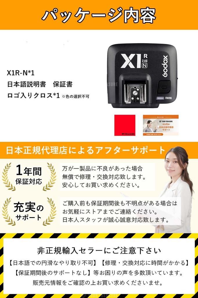 Godox X1 X1RN Wireless Receiver Nikon Compatible with Japanese Authorized Distributor with Cloth X1R-N