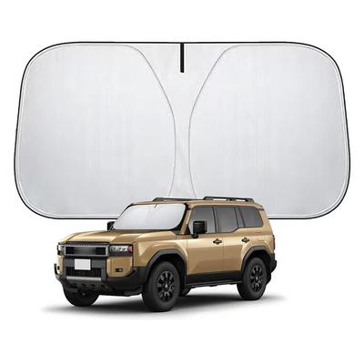 Лобовое стекло Toyota Land Cruiser 250, совместимое с Toyota Land Cruiser, солнцезащитный экран, устойчивый к высоким температурам и УФ-излучению, с сумкой для хранения салона автомобиля, 2024-настоящее время