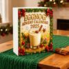 Eggnog Advent Calendar 24 Acrylic 2D Eggnog Decorations Countdown To Christmas Calendar for Festive Home Decor Holiday Gift