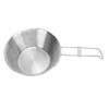 Stainless Steel Camping Cup Wide Mouth Backpacking Mug with Foldable Handle for Camping Tableware Equipment