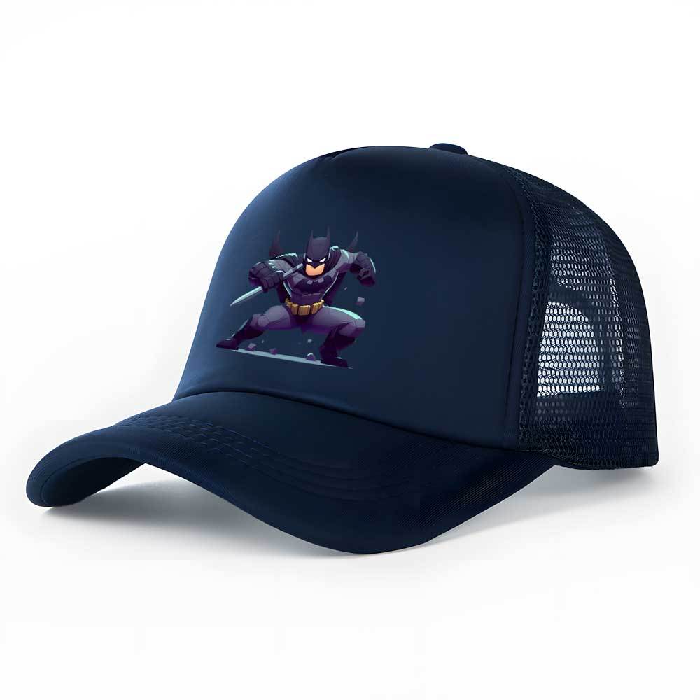 pc BatUnisex Adjustable Snapback Baseball Cap with Cartoon print Lightweight Breathable Mesh Back Polyester for Outdoor Sp