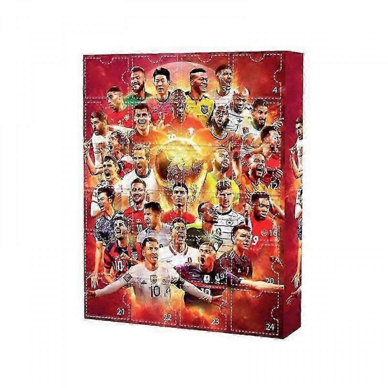 2025 Football Advent Calendar, 2025 World Cup Advent Calendar, 24 Day Christmas Countdown Calendar Includes 24 Basketball Accessories for Fans.