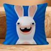 МИЛЫЙ Мультяшный I-InvasionS Rabbids Наволочка Съемный Моющийся Чехол на Подушку – Всесезонный Мягкий Лен