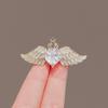 Angel Wings Brooch High-end Women's Exquisite Brooch High-end Sense Collar Brooch Accessories Rhinestone Sweater, Corsage