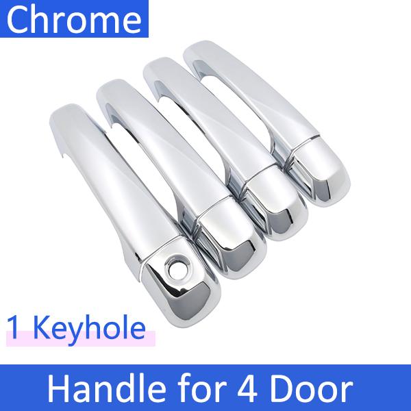 Fit for Lexus LX570 J200 LX450d 2016~ Chrome Smart Door Handle Cover Car Exterior Decorate Accessories Protective Stickers