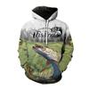 Толстовка с капюшоном Wild Fish Pattern для мужчин, 3D-печать, охота, рыбалка, энтузиаст, толстовка, мужская и женская, больших размеров, топ Sudaderas