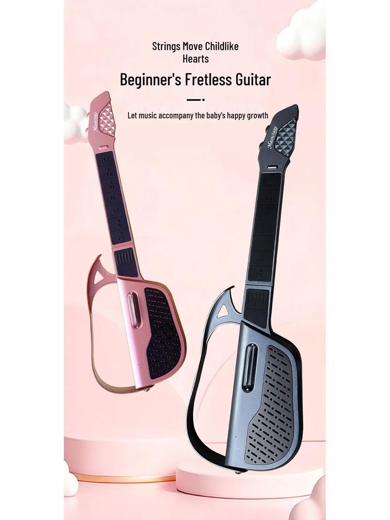 Складная умная гитара без струн для начинающих - Музыкальная игрушка с автоматической передачей для детей