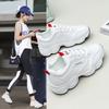 Women's Casual Chunky Sneakers Anti Slip Lightweight Running Shoes Breathable PU Leather Walking Shoes Lace Up  Tennis Sport Shoes for Women Sneakers