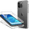 Protective Case - Shockproof - for iPhone 15 Pro Max - Transparent - 360° - Silicone PC
