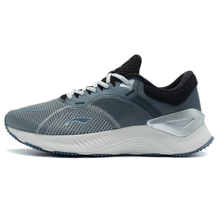 Li Ning YueYing Элемент Амортизация Отскока Низкие Беговые Кроссовки Мужские Серые ARHR187-3