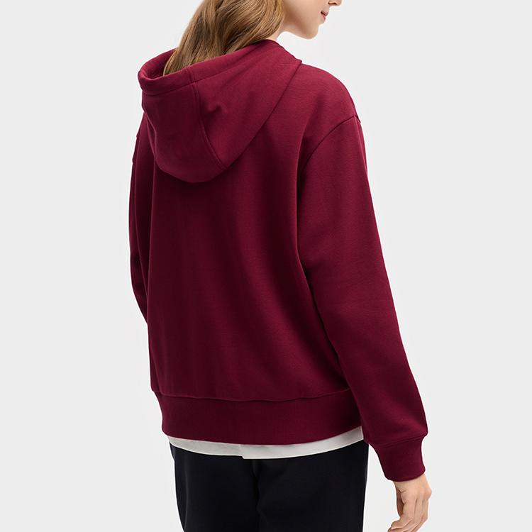 Fila Оригинальный принт букв Удобное Повседневное Универсальное Худи Женские худи Розово-красный F11W519207F-WI