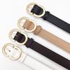 Новый Модный и Универсальный Женский Ремень Двойная D Сплавная Пряжка Искусственная Кожа Декоративный Ремень