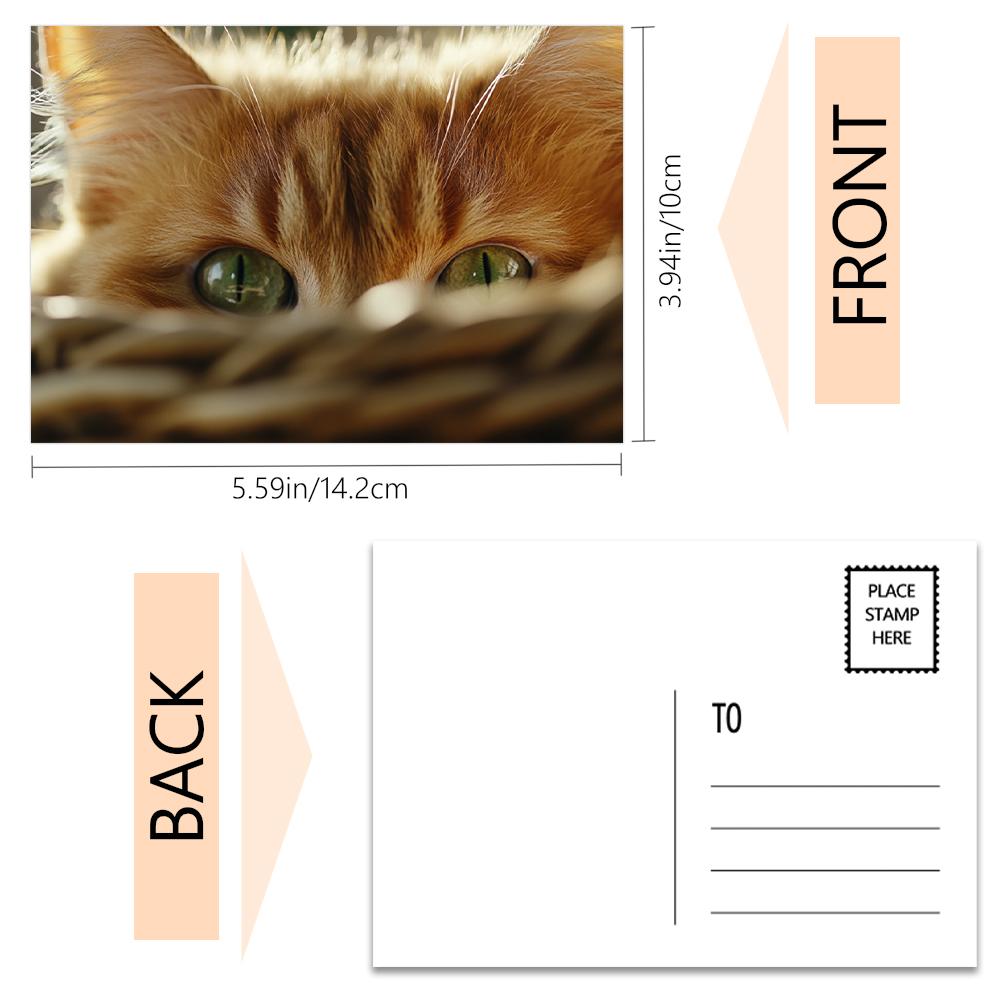 32 шт., милые открытки с котами высокой четкости, поздравительные открытки, открытки для DIY, украшения, подходят для коллекции и в подарок.