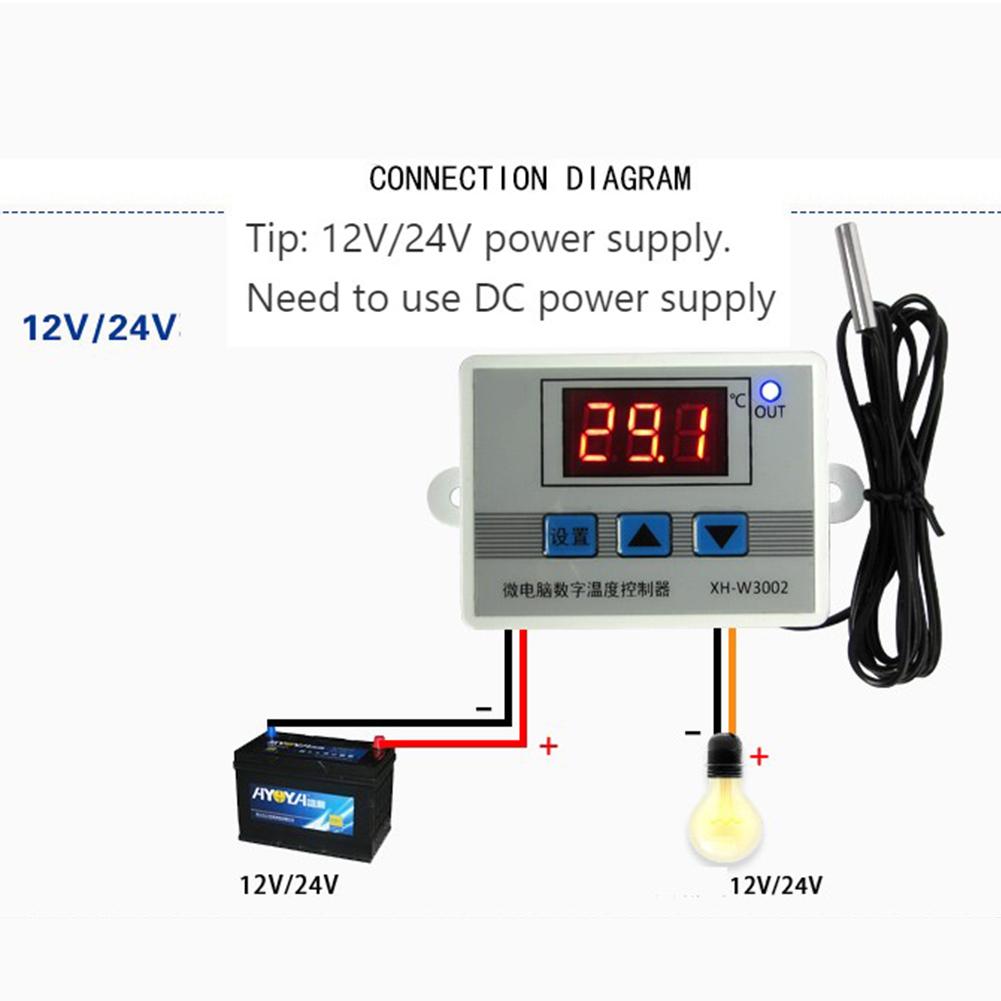 1 Set XH-W3002 Microcomputer Digital Temperature Controller Thermostat Intelligent Tmperature Control Switch