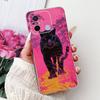 For Xiaomi Redmi 12C Case Cute Cat Luxury Butterfly Painted Cover 6.71'' Soft Silicone Phone Cases For Redmi 12C Redmi12C Fundas