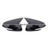 Hyundai I30 Rearview Mirror Cover - Glossy Black Carbon Fiber Pattern
