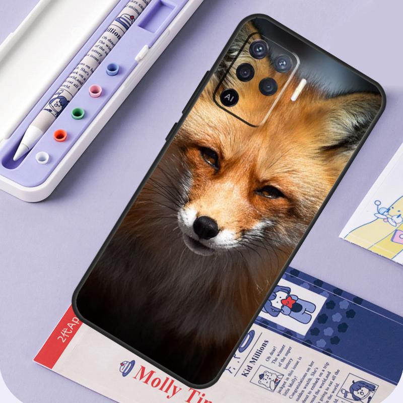 Милая лиса осенью Для Oppo A40 A60 A80 A94 A74 A54 A15 A18 A38 A58 A78 A98 A16 A76 A96 A57 A17 A77 A5 Pro Чехол