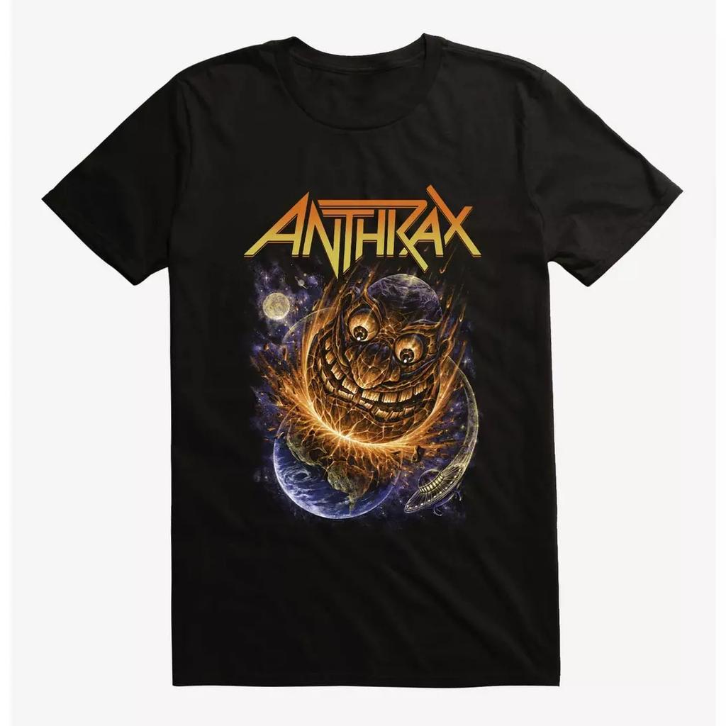 Anthrax Fist Full of Metal Band TShirt Cotton Graphic Tee Unisex Unisex Summer Streetwear