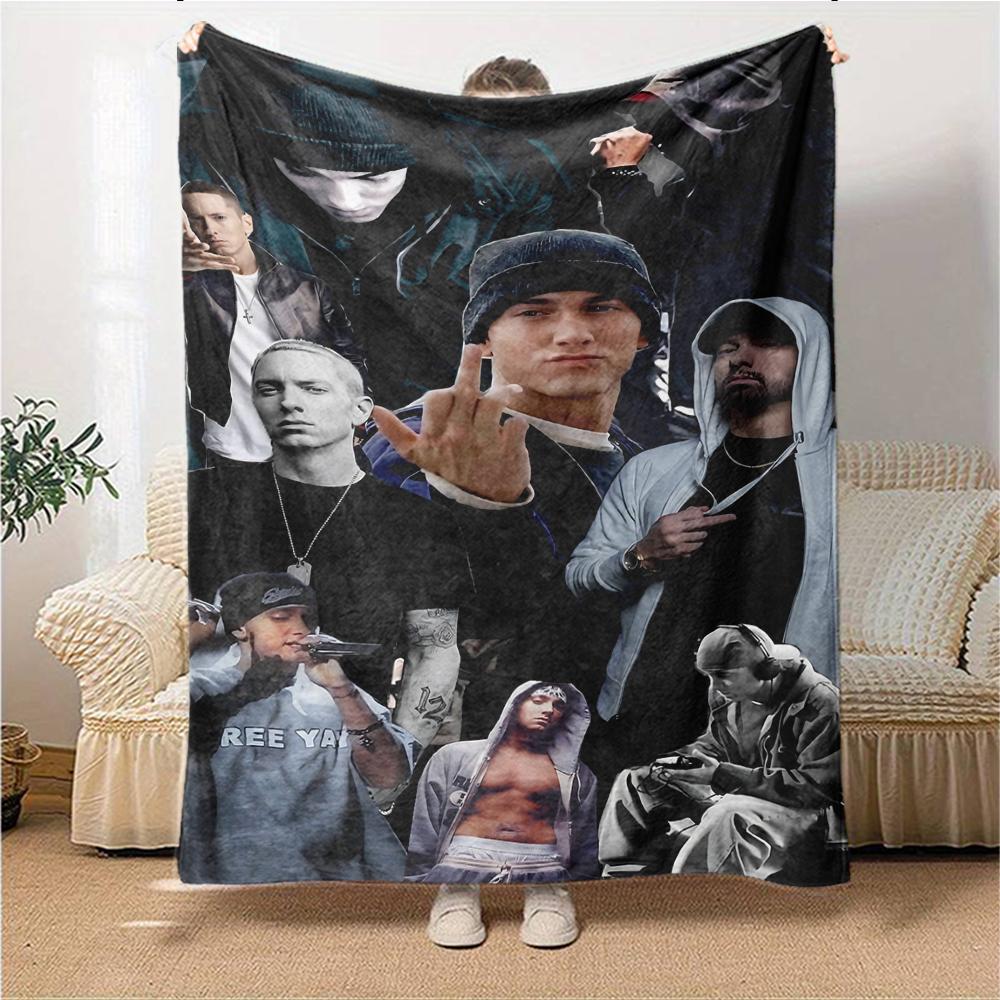 Eminem'S Urban Style Blanket Soft Throw Blanket For Home Bedroom Bed Sofa Travel Office Solid Christmas Blanket