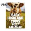 Traditional Style Calendar 2027 Wall Calendar, Decorative Monthly Planner with Metal Twin-Wire Binding for Professional Office Supplies Easy