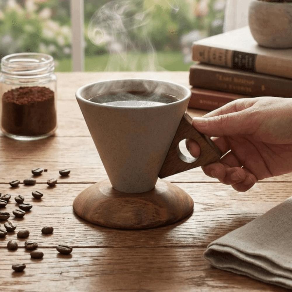 Drinking Cup Ceramic Coffee Cup Vintage Style Stoneware Cup Creative Espresso Cup Gift Giving