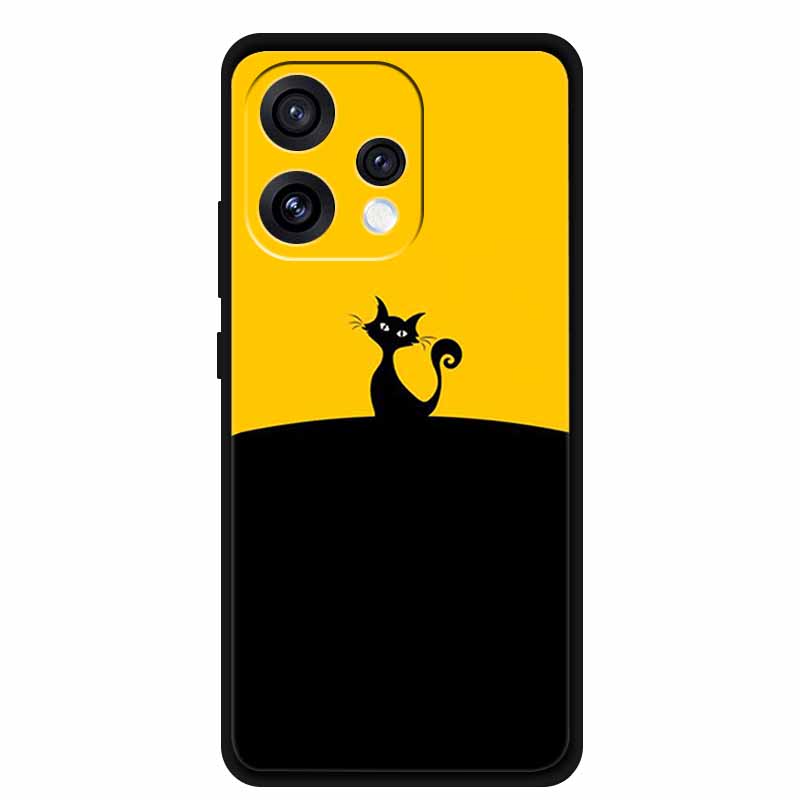 Чехол для Oppo Reno 15c Reno 15 PMD110 Мультяшный Мягкий Силиконовый Защитный Чехол для Телефона на Reno15 Reno15c CPH2825 Роскошный Бампер Coque