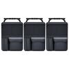 Car Trunk Leather Storage Bag Foldable Car Seat Back Tools Organizer Multifunctional UV storage suv back seat hanging organizer
