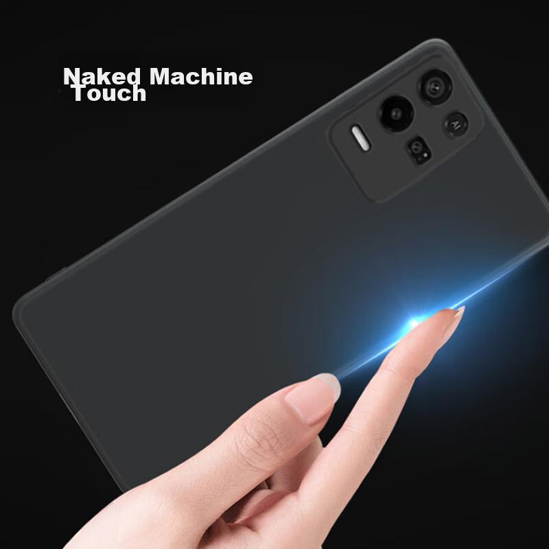 Phone Case for OPPO K9X/realme Q3/Q3i/V13, Full Coverage Frosted Soft with Shock Protection - Matte Black