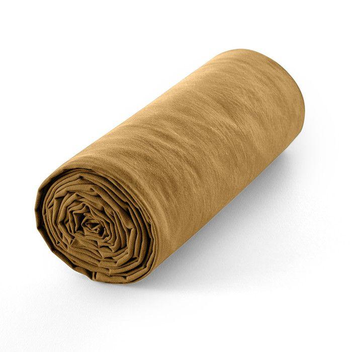 Fitted Sheet 140 X 190 Cm, 30 Cm Cap "Premium" for Double Bed - Premium Honey