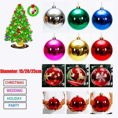 1 шт. 150 мм-250 мм Рождественское украшение Шар Рождественская елка Украшения Подвесной Блестящий Шар для Дома Бара Вечеринки Свадьбы Рождество Декор