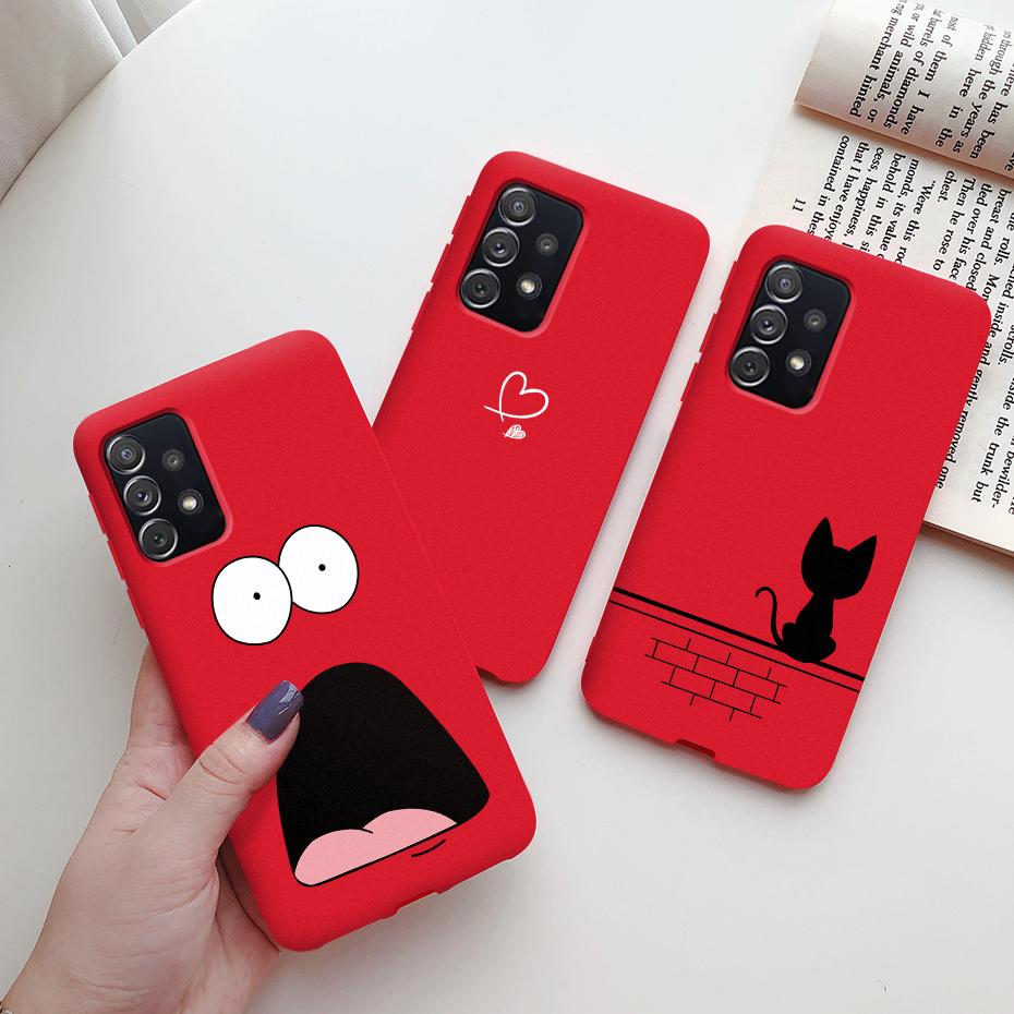 For Samsung A52 Case Silicon Soft Cute Back Cover Bumper Funda For Samsung Galaxy A52 5G GalaxyA52 A 52 2021 SM-A526B Case Coque