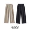 Fashion Wind 2024 Autumn Women Clothing Casual Loose Pure Linen Pleated Loose Pants Pants 05071970806
