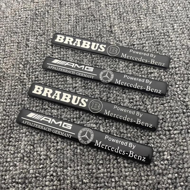 Aluminum Car Badge Sticker Accessories For Mercedes Benz AMG Brabus Maybach Smart W204 GLC CLA GLK W205 W203 W206 W108 W124 W126 CJKLM1