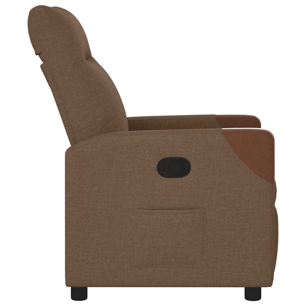 Relax Armchair Brown Fabric