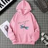 Dragonfly print Hooded Sweatshirts for Spring and Autumn 6813