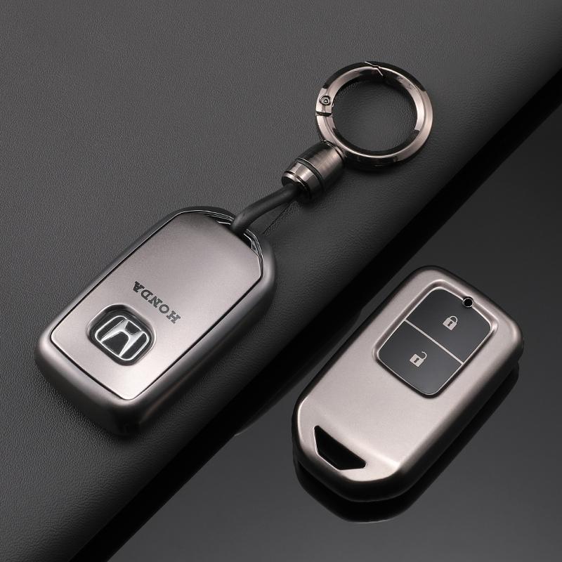 AAFV1 Silver TPU Car Remote Key Case Cover Holder Shell Fob For Honda Civic CR-V HR-V VEZEL JAZZ Accord Jade Crider Odyssey 2015-2018