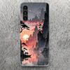 Чехол для телефона в китайском стиле, арт, тушь, для Samsung Galaxy A17 A16 A56 A15 A55 A14 A54 A13 A53 A36 A35 A34 A33 A26 A25 A24 A23