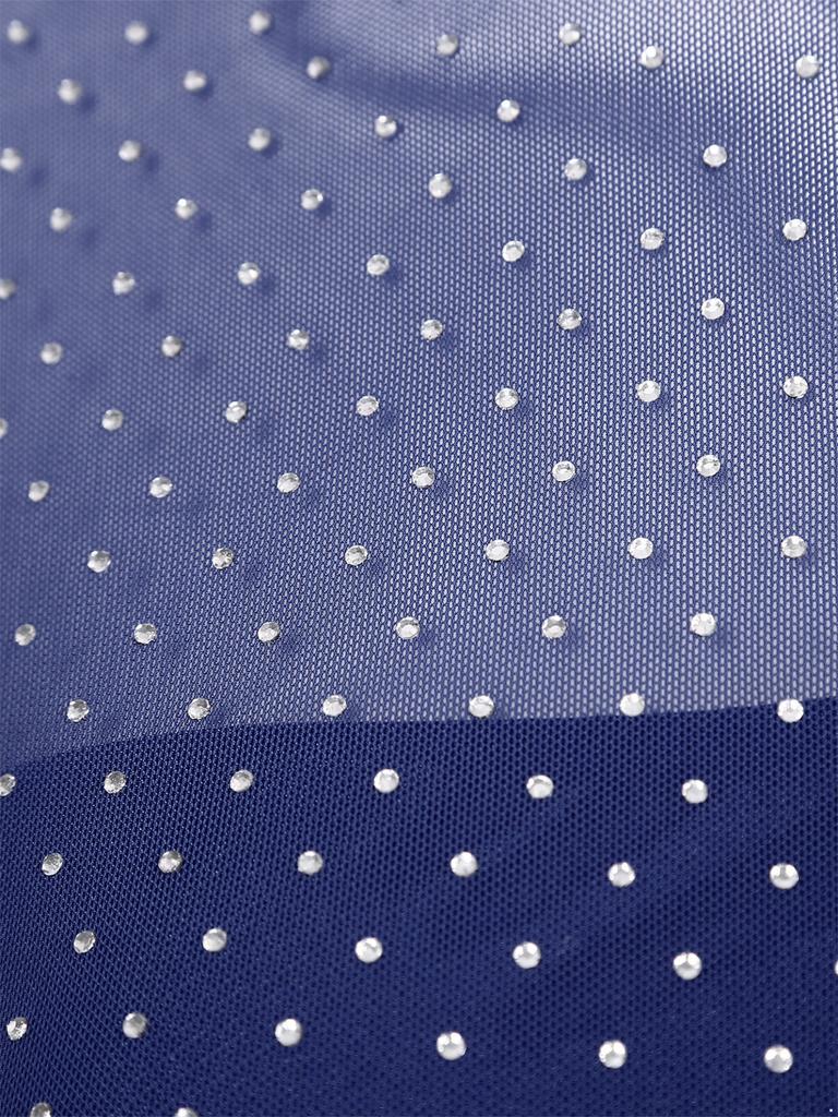 Женский лирический современный танцевальный костюм с длинными рукавами и стразами, сетчатое лоскутное платье с вырезами, балетное трико, платье