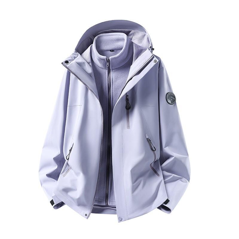 Womens Mens 3-in-1 Waterproof Fleece Jacket 2026 Outdoor Windproof Warm Hiking Coat