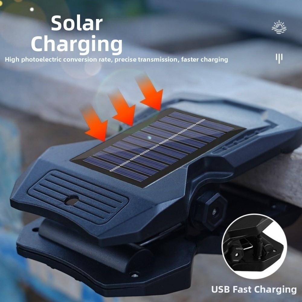 Waterproof Solar Clip-on Lamp Clip On Garden Wall Light Solar Garden Lights Terrace Lighting