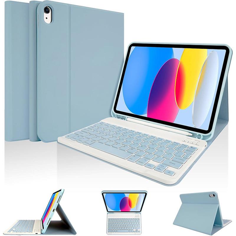 Защитный чехол для iPad Air 4/5: Магнитный съемный чехол-клавиатура Bluetooth 10,9 дюйма
