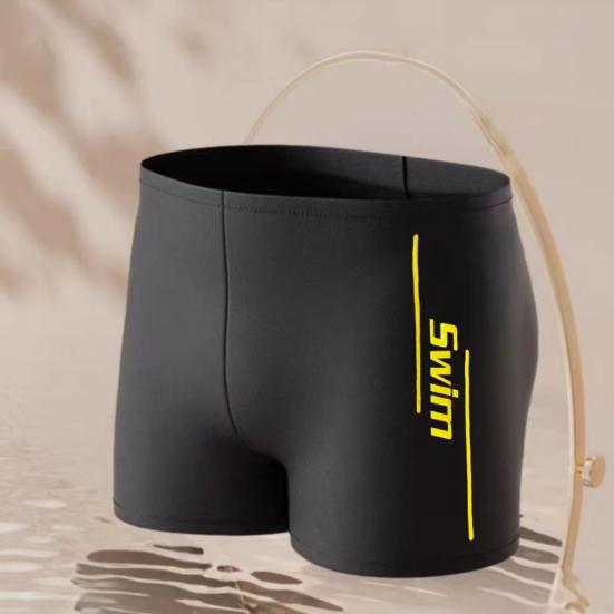 Мужские эластичные плавки, быстросохнущие, не смущающие, пляжные шорты с U-образным шаговым швом и затягивающимся шнурком на талии