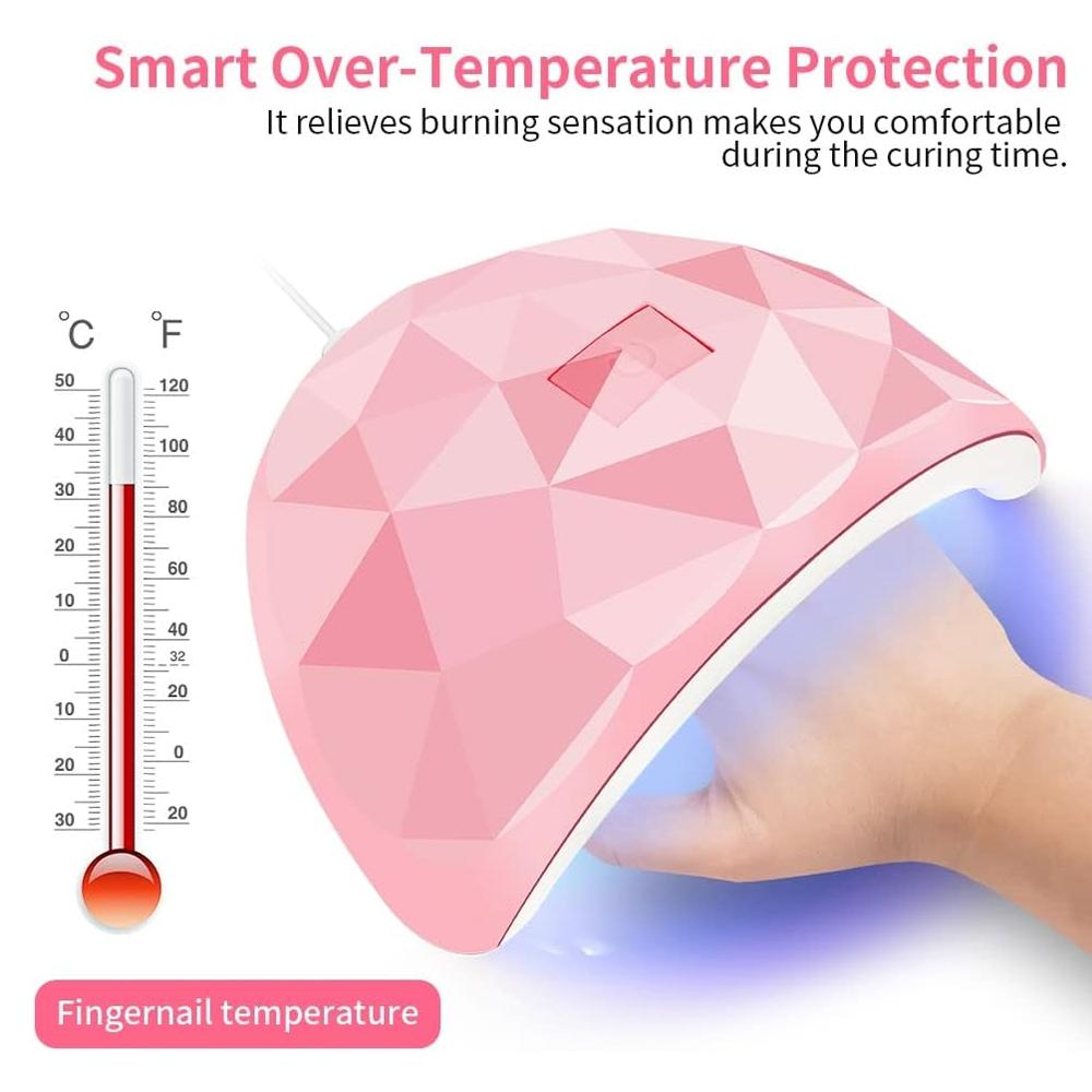 Красивая многофункциональная УФ-светодиодная лампа для ногтей, УФ-лампа для сушки геля, профессиональные аксессуары и инструменты для ногтей