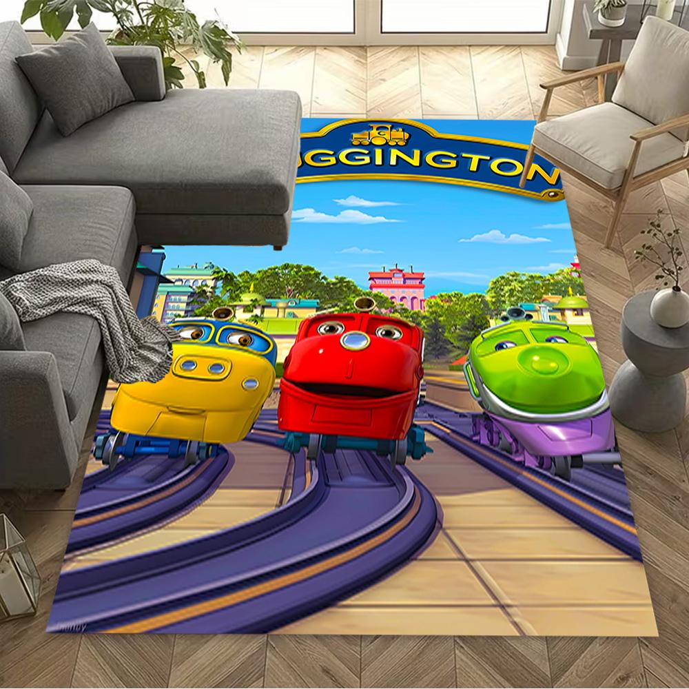 Train Adventure Journey Area Rug Perfect for Game Room Hallway Bedrooms Study room Antislip Carpet Decorate Offices Wedding Party Gift