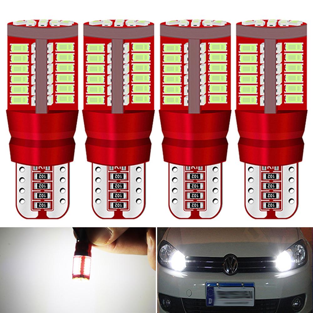 4x T10 LED W5W Canbus Light Bulb Car Clearance Interior Reading Parking Lights Dome Lamp White Blue Red amber ice blue No Error Dome Lights 6