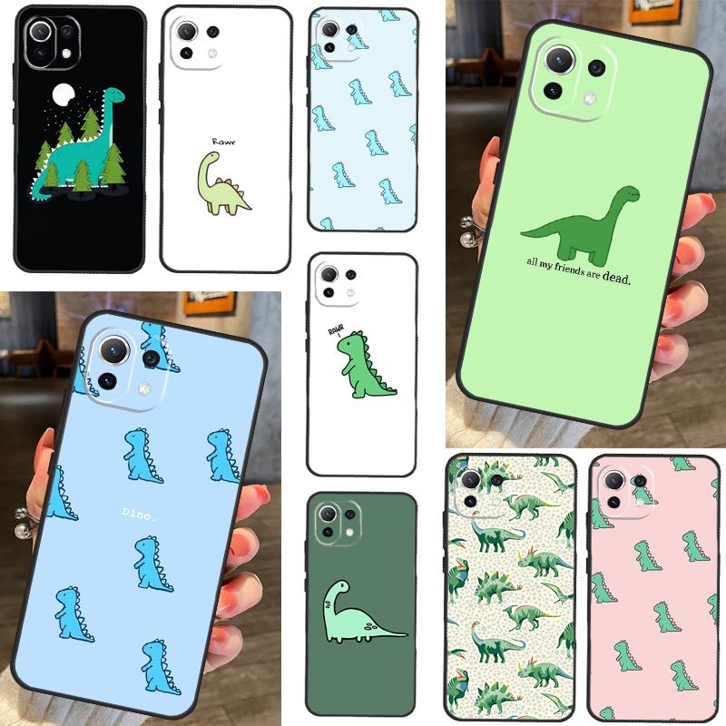 Cute Dino Aesthetic Dinosaur For Xiaomi 11T 12T 13 Pro 12 11 Lite Phone Case For POCO F5 X5 Pro F4 X4 GT F3 M5 X3 Pro
