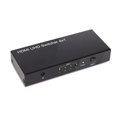 Club3D SenseVision HDMI 4K 60Hz UHD 4 входа 1 выход Переключатель Коробка-переключатель с пультом дистанционного управления 2.0 (CSV-1370)