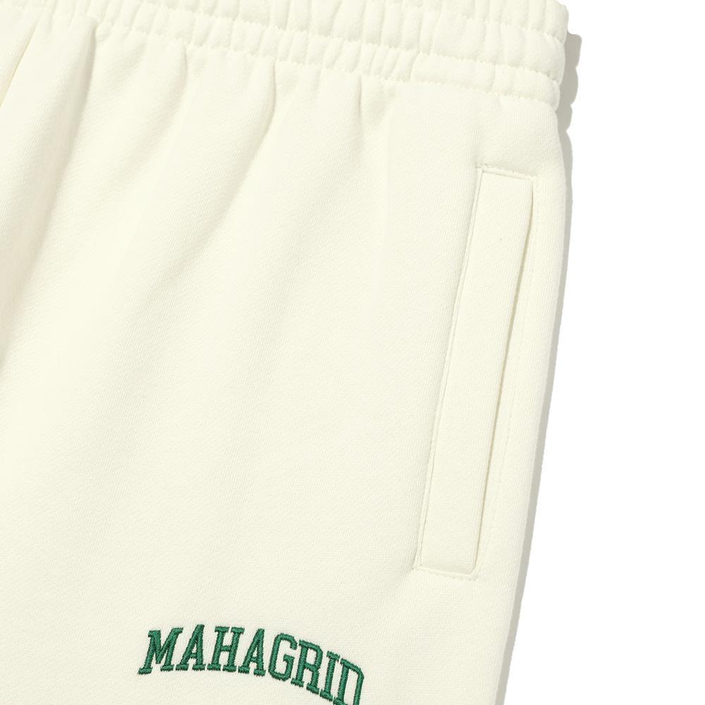 MAHAGRID Varsity Sweat Pant Cream(Mg2Csmpa00A)
