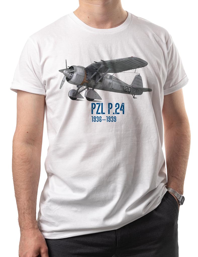 Винтажная Польская Истребительная Авиация PZL P24 Футболка Новая 100% Хлопок Круглый Вырез Летняя С Коротким Рукавом Повседневная Мужская Футболка Размер S3XL